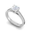 Jewelove™ Rings VS J / Women's Band only 0.50 cts Solitaire Diamond Shank Platinum Ring for Women JL PT RV RD 110