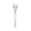 Jewelove™ Rings VS J / Women's Band only 0.50 cts Solitaire Diamond Shank Platinum Ring JL PT RP RD 131