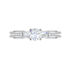 Jewelove™ Rings VS J / Women's Band only 0.50 cts Solitaire Diamond Split Shank Platinum Ring JL PT RP RD 167