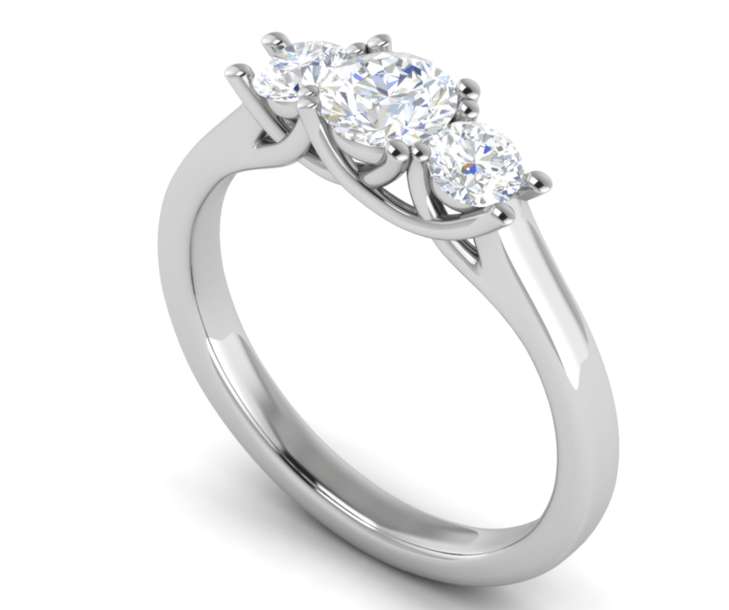 Jewelove™ Rings J VS / Women's Band only 0.50 cts Solitaire Platinum Diamond Ring JL PT R3 RD 159