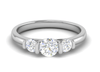 Jewelove™ Rings J VS / Women's Band only 0.50 cts Solitaire Platinum Diamond Ring JL PT R3 RD 164