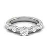 Jewelove™ Rings VS J / Women's Band only 0.50 cts Solitaire Platinum Diamonds Ring JL PT RC RD 263