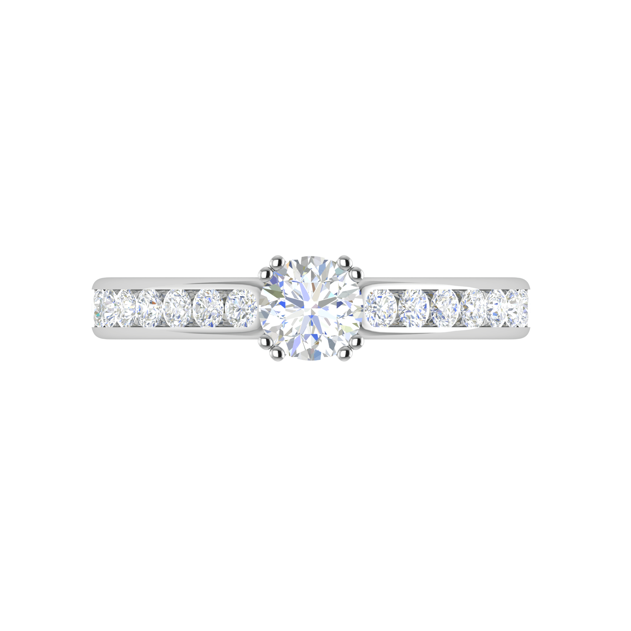 Jewelove™ Rings VS J / Women's Band only 0.50 cts Solitaire Platinum Diamonds Ring JL PT RC RD 264