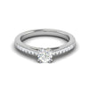 Jewelove™ Rings VS J / Women's Band only 0.50 cts Solitaire Platinum Diamonds Ring JL PT RC RD 265