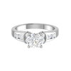 Jewelove™ Rings VS J / Women's Band only 0.50 cts Solitaire Platinum Diamonds Ring JL PT RC RD 267