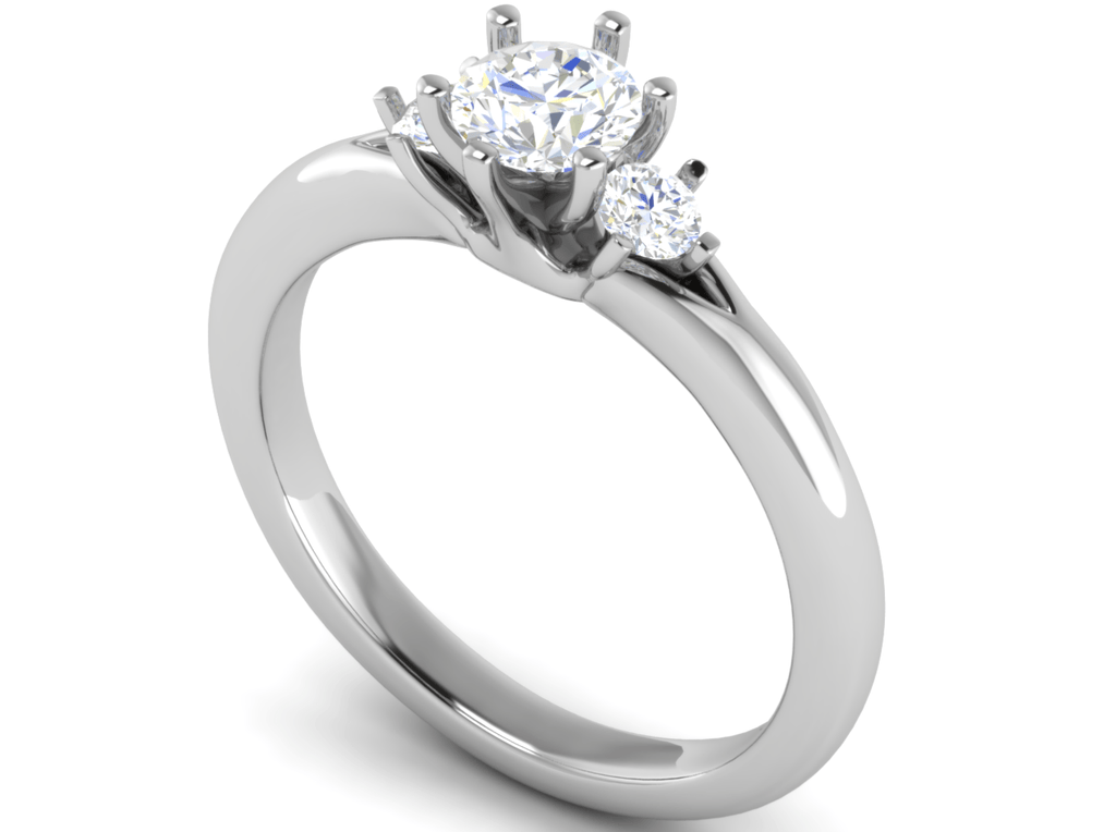 Jewelove™ Rings J VS / Women's Band only 0.50 cts Solitaire Platinum Ring JL PT R3 RD 149