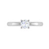 Jewelove™ J VS / Women's Band only 0.50 cts Solitaire Platinum Ring JL PT RS RD 108