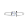 Jewelove™ J VS / Women's Band only 0.50 cts Solitaire Platinum Ring JL PT RS RD 112