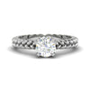 Jewelove™ Rings VS J / Women's Band only 0.50 cts Solitaire Platinum Ring JL PT RS RD 121