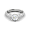 Jewelove™ Rings VS J / Women's Band only 0.50 cts Solitaire Platinum Ring JL PT RS RD 126