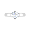 Jewelove™ Rings VS J / Women's Band only 0.50 cts Solitaire Platinum Ring JL PT RS RD 126