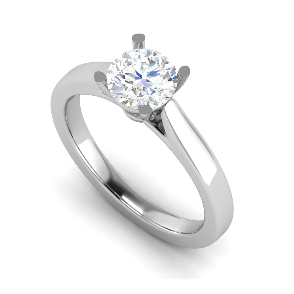 Jewelove™ Rings VS J / Women's Band only 0.50 cts Solitaire Platinum Ring JL PT RS RD 135