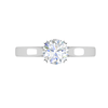 Jewelove™ Rings VS J / Women's Band only 0.50 cts Solitaire Platinum Ring JL PT RS RD 135