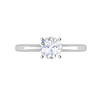 Jewelove™ Rings VS J / Women's Band only 0.50 cts Solitaire Platinum Ring JL PT RS RD 137