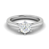 Jewelove™ Rings VS J / Women's Band only 0.50 cts Solitaire Platinum Ring JL PT RS RD 138