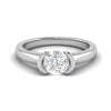 Jewelove™ Rings VS J / Women's Band only 0.50 cts Solitaire Platinum Ring JL PT RS RD 139