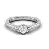 Jewelove™ Rings VS J / Women's Band only 0.50 cts Solitaire Platinum Ring JL PT RS RD 140