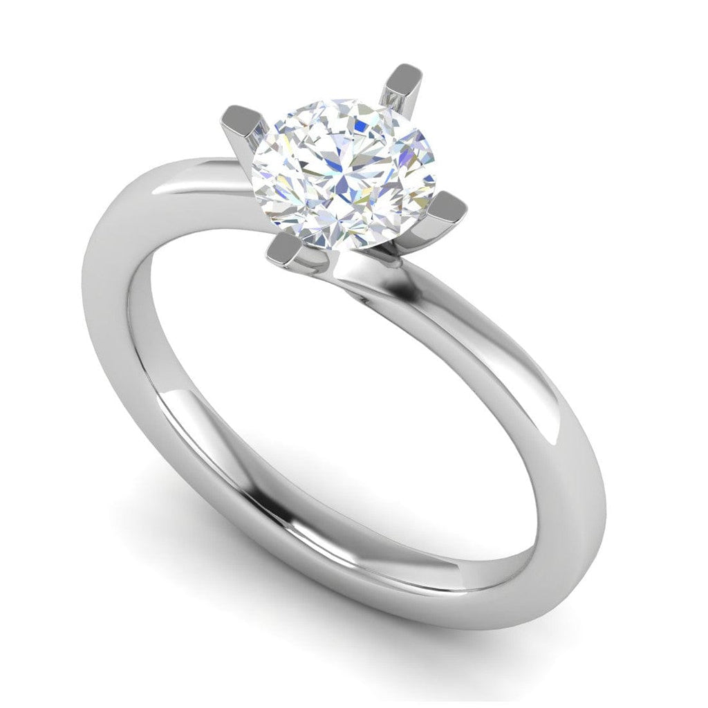 Jewelove™ Rings VS J / Women's Band only 0.50 cts Solitaire Platinum Ring JL PT RS RD 141