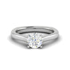 Jewelove™ Rings J VS / Women's Band only 0.50 cts Solitaire Platinum Ring JL PT RS RD 146