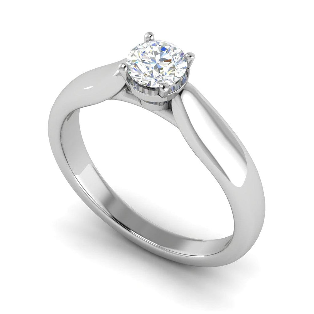 Jewelove™ Rings VS J / Women's Band only 0.50 cts Solitaire Platinum Ring JL PT RS RD 148