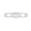 Jewelove™ Rings VS J / Women's Band only 0.50 cts Solitaire Platinum Ring JL PT RS RD 148