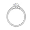 Jewelove™ Rings VS J / Women's Band only 0.50 cts Solitaire Platinum Ring JL PT RS RD 149