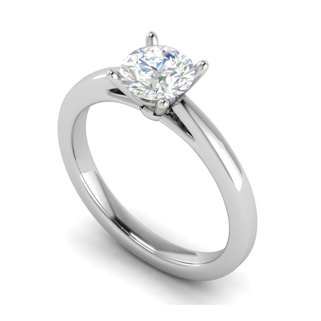 Jewelove™ Rings VS J / Women's Band only 0.50 cts Solitaire Platinum Ring JL PT RS RD 149