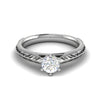 Jewelove™ Rings VS J / Women's Band only 0.50 cts Solitaire Platinum Ring JL PT RS RD 150