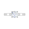 Jewelove™ Rings VS J / Women's Band only 0.50 cts Solitaire Platinum Ring JL PT RS RD 151