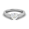 Jewelove™ Rings VS J / Women's Band only 0.50 cts Solitaire Platinum Ring JL PT RS RD 152