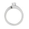 Jewelove™ Rings VS J / Women's Band only 0.50 cts Solitaire Shank Diamond Platinum Ring JL PT RP RD 215