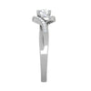 Jewelove™ Rings VS J / Women's Band only 0.50 cts Solitaire Shank Diamond Platinum Ring JL PT RP RD 218