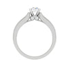 Jewelove™ Rings VS J / Women's Band only 0.50 cts Solitaire with Princess Cut Diamonds Shank Platinum Ring JL PT RC RD 273