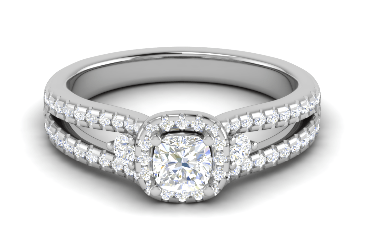 Oval Double Halo Engagement Rings | Wedding Bands & Co.