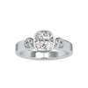 Jewelove™ Rings Women's Band only / VVS G 0.50cts. Cushion Cut Solitaire Platinum Diamond Engagement Ring JL PT 0098