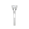 Jewelove™ Rings VVS G / Women's Band only 0.50cts. Cushion Solitaire Diamond Platinum Ring JL PT R3 CU 127