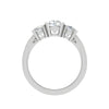 Jewelove™ Rings VVS G / Women's Band only 0.50cts. Cushion Solitaire Diamond Platinum Ring JL PT R3 CU 133