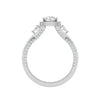 Jewelove™ Rings VVS G / Women's Band only 0.50cts. Cushion Solitaire Diamond Platinum Ring JL PT R3 PR 176