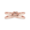 Jewelove™ Rings Women's Band only / VS I 0.50cts. Heart Cut Solitaire Diamond Split Shank 18K Rose Gold Ring JL AU 1173R-A