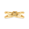 Jewelove™ Rings Women's Band only / VS I 0.50cts. Heart Cut Solitaire Diamond Split Shank 18K Yellow Gold Ring JL AU 1173Y-A