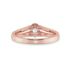 Jewelove™ Rings Women's Band only / VS I 0.50cts. Pear Cut Solitaire Diamond Split Shank 18K Rose Gold Ring JL AU 1183R-A
