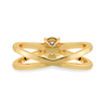 Jewelove™ Rings Women's Band only / VS I 0.50cts. Pear Cut Solitaire Diamond Split Shank 18K Yellow Gold Ring JL AU 1175Y-A