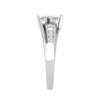 Jewelove™ Rings I VS / Women's Band only 0.50cts Princess Cut Solitaire Diamond Shank Platinum Ring JL PT WB5916E