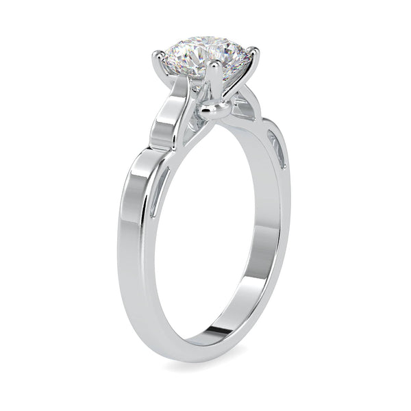 Jewelove™ Rings Women's Band only / VS J 0.50cts. Solitaire Designer Platinum Engagement Ring JL PT 0185-A