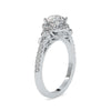 Jewelove™ Rings Women's Band only / VS J 0.50cts. Solitaire Diamond Shank Platinum Engagement Ring JL PT 0048