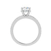 Jewelove™ Rings J VS / Women's Band only 0.50cts Solitaire Diamond Shank Platinum Ring