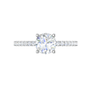 Jewelove™ Rings J VS / Women's Band only 0.50cts Solitaire Diamond Shank Platinum Ring