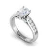 Jewelove™ Rings J VS / Women's Band only 0.50cts Solitaire Diamond Shank Platinum Ring JL PT WB5799E
