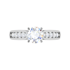 Jewelove™ Rings J VS / Women's Band only 0.50cts Solitaire Diamond Shank Platinum Ring JL PT WB5799E