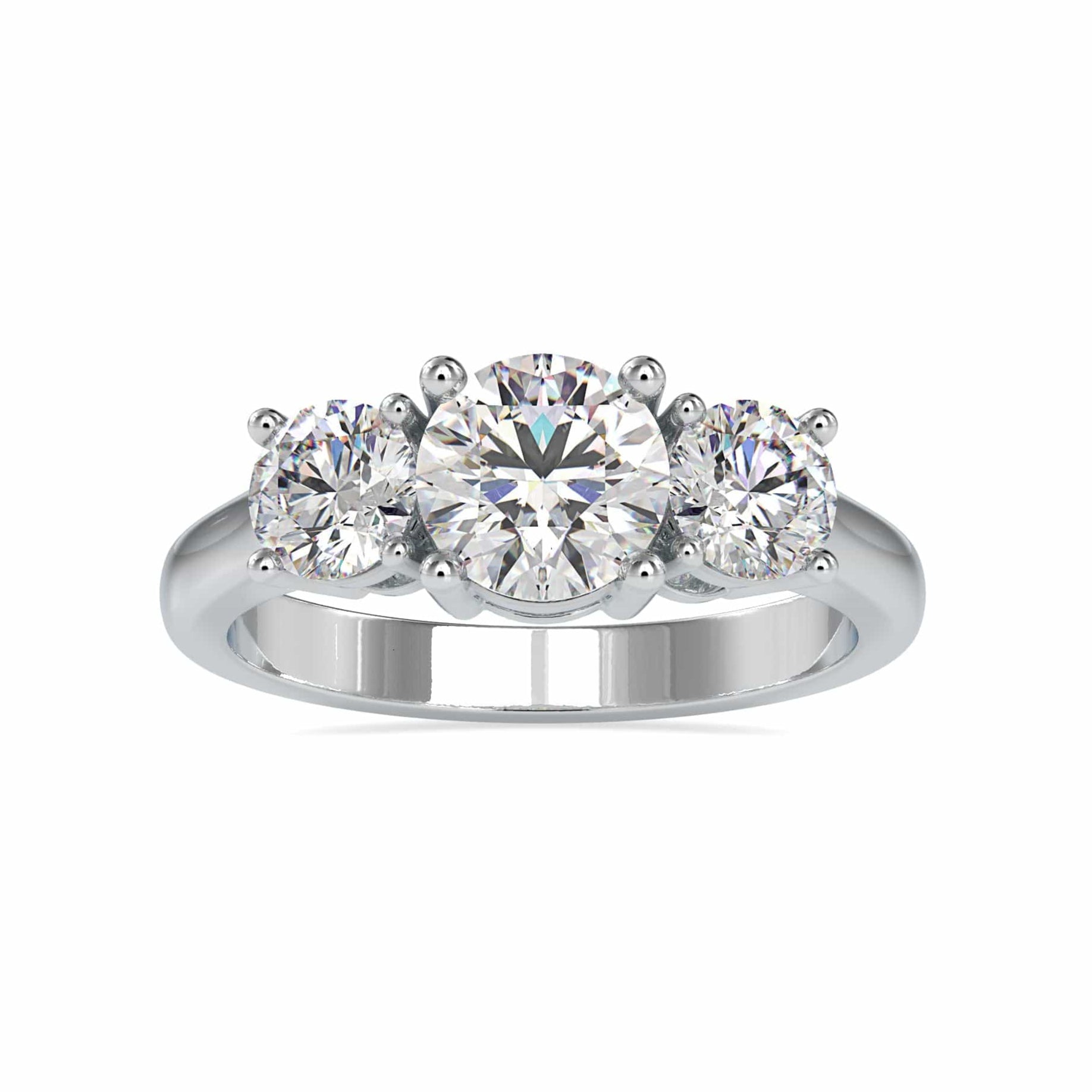 Jewelove™ Rings Women's Band only / VS J 0.50cts. Solitaire Platinum Diamond Engagement Ring JL PT 0058